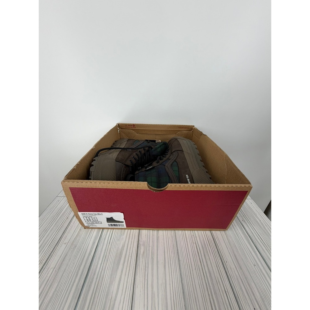 Vans Sk8-Hi Gore Tex MTE 3 Tech Plaid Brown Green Boots Men Size 7.5 VN0A5I11BGS - Picture 14 of 15